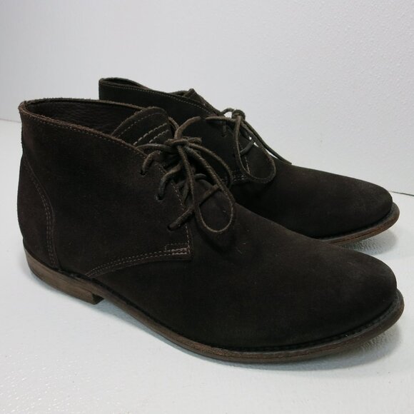 Vintage Suede Leather Chukka Boots Comfort Dress Footwear Shoes Men\'s 10.5 M